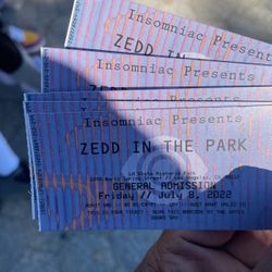 Zedd In The Park Tickets