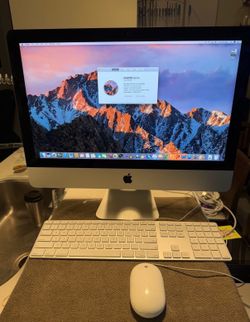 iMac (Retina 4K, 21.5-inch, Late 2015) A1418 EMC 2833 3.1 GHz Intel Core i5 16 GB 1 TB HDD, macOS Sierra Version 10.12.6, includes keyboard & mouse