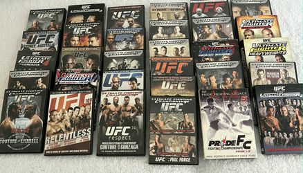 UFC DVD Collection – 32 DVDs – Excellent Condition