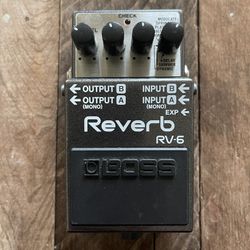 Boss RV-6 Reverb Pedal With Expression Input!! 