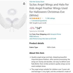 Angel Wings And Halo For Kids 