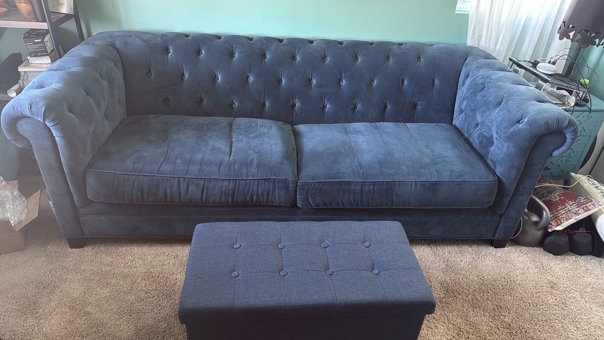 Modern Velvet Chesterfield Sofa!!