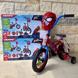 New! Huffy 16" Marvel Spider-Man Kids' Bike, Fits Riders 3'5" - 4'0", Red, Child