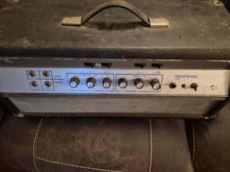 Nineteen sixty nine or seventies, blue line Ampeg  bass amp