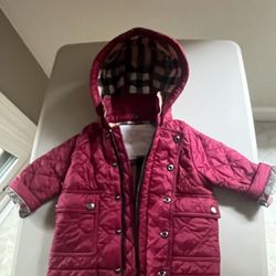 Burberry Children’s Quilted Jacket 6-12 months Excellent Condition 