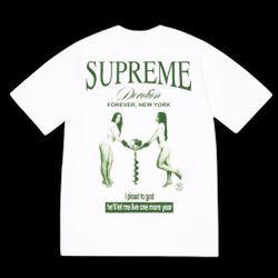 SUPREME DEVOTION TEE WHITE SIZE 2XL
