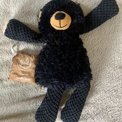 Scentsy Buddy Bramble Black Teddy Bear Plush With Scent Pak Vanilla Suede