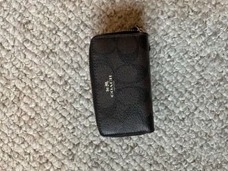 Vintage Brown Signature Canvas Card Holder