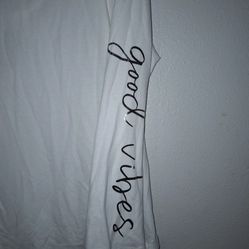 Cato Cross Back Good Vibes White Women Blouse Size 22/24W