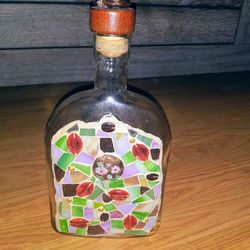 Handmade Stained Glass Bottle