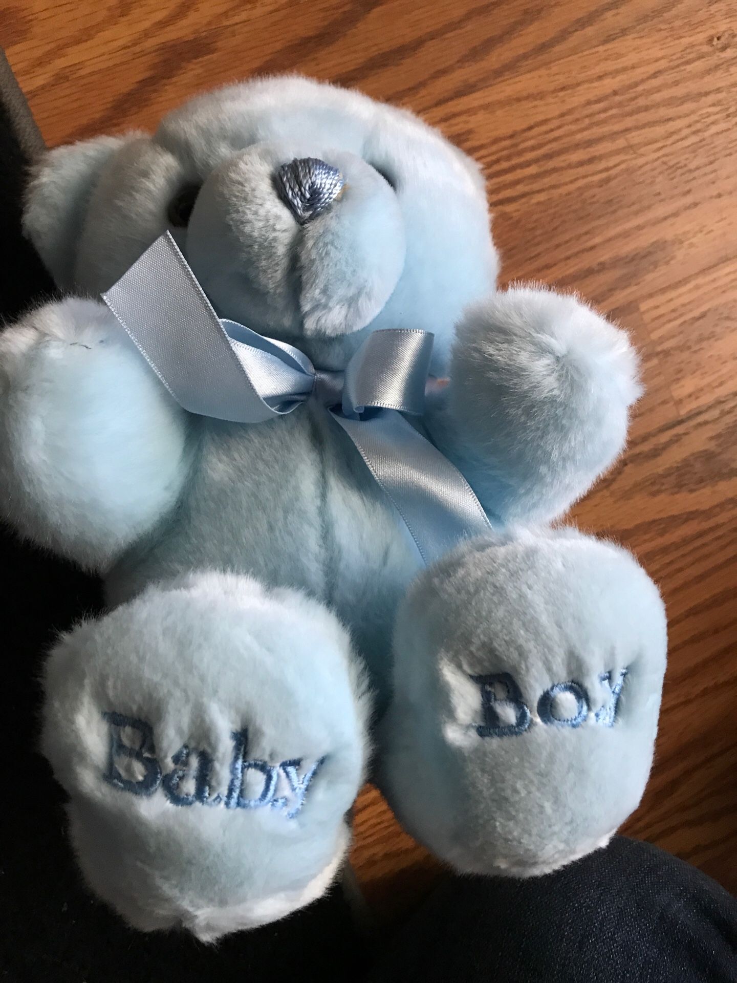 Blue bear”baby boy “stuffed animal