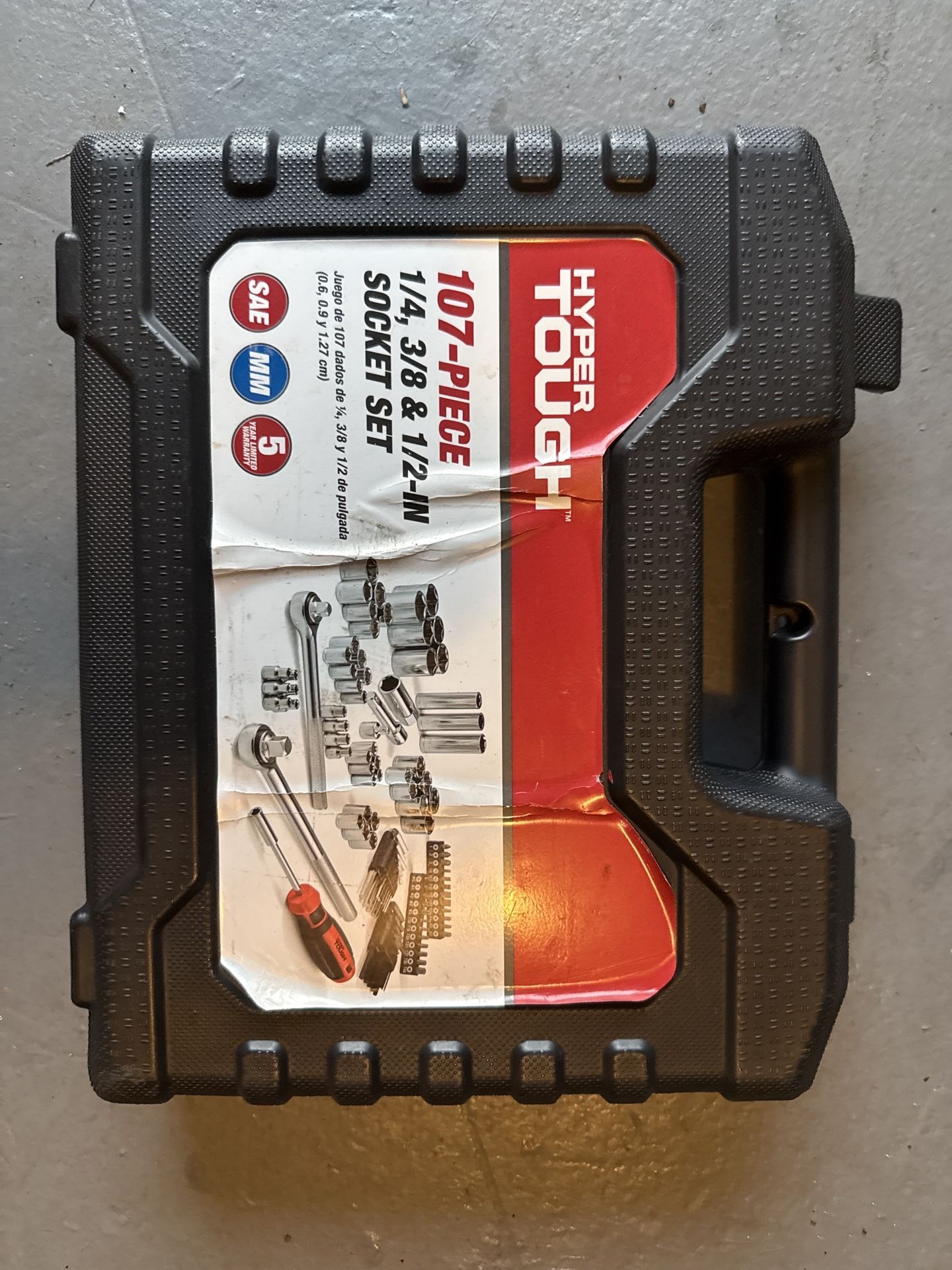 Hyper Tough 107-Piece Socket Set – Used, Almost Complete