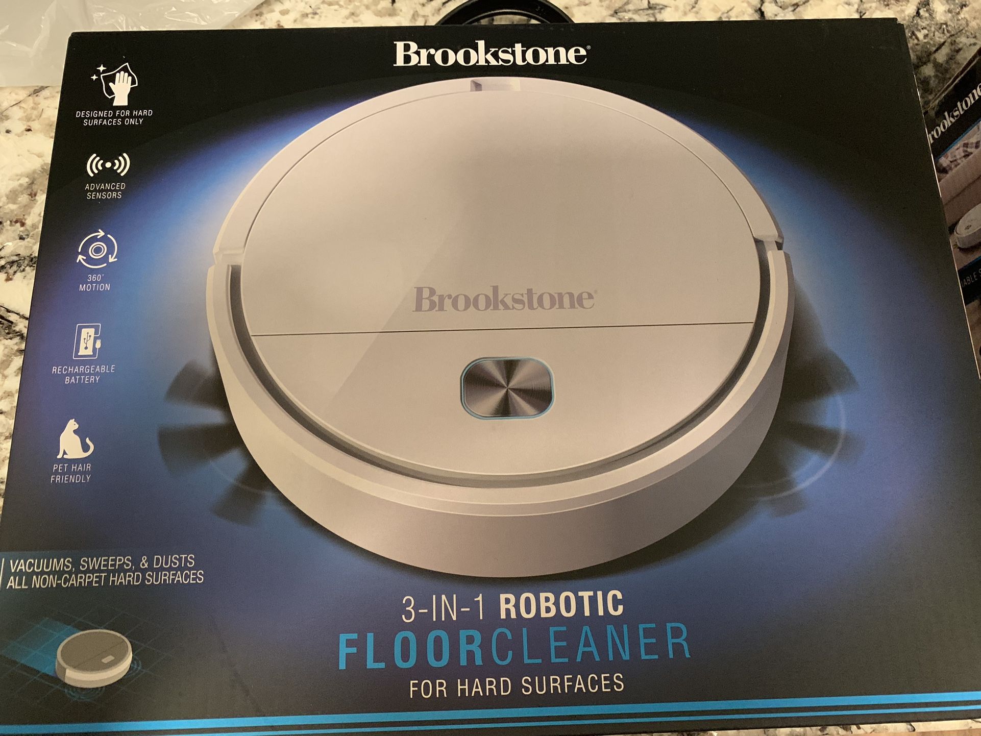 Brand New Brookstone 3 In 1 Robotic Floor Cleaner