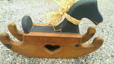 Rocking horse for dolls or hang on wall