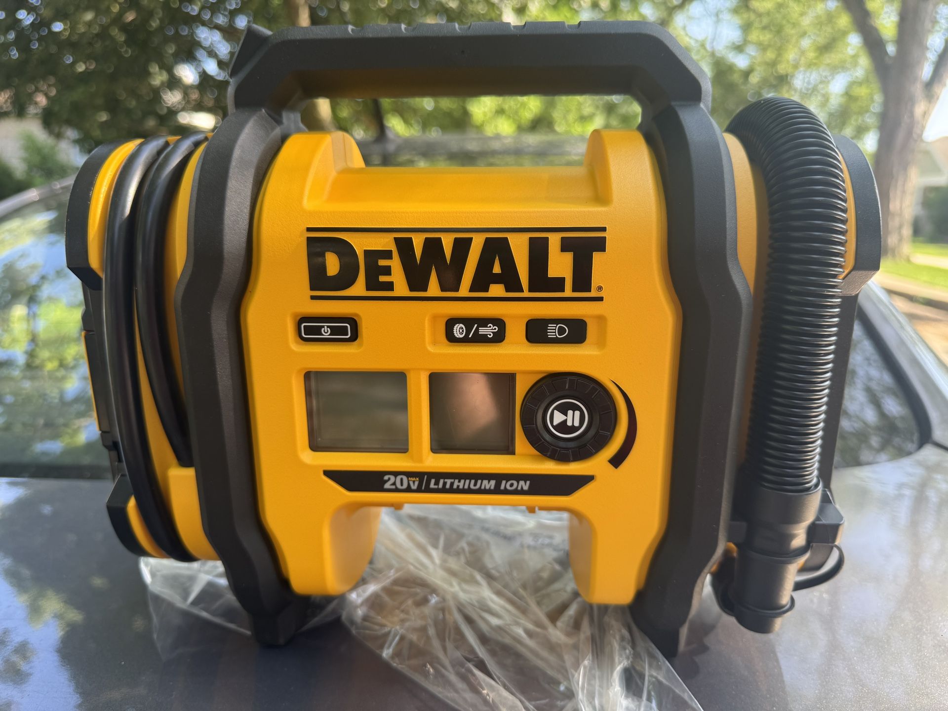 For Sale: DEWALT 20V MAX Corded/Cordless Air Inflator (DCC020IB) – $170 (Open Box, Never Used)