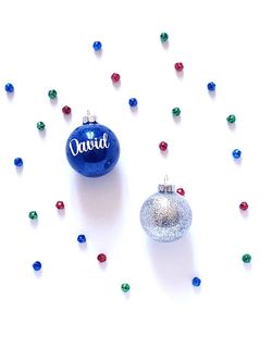 Personalized ornaments, made to order.