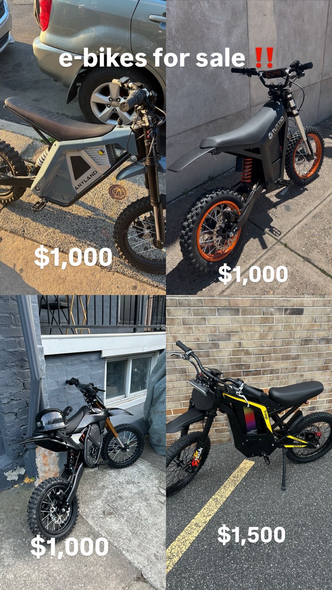 Ebikes (Brand New)
