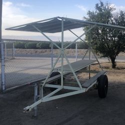 Portable Table With Shade 
