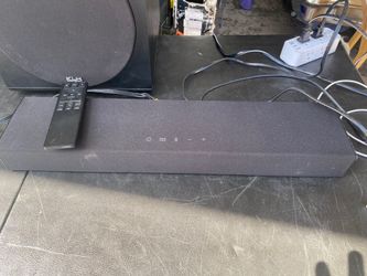 Subwoofer soundbar Vizio sound bar with remote and KHL powered subwoofer MAKE AN OFFER!