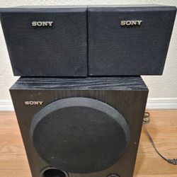 Sony SA-WM250, 100 Watt Subwoofer and Bookshelf Speakers. Works Perfectly. Must Pick Up In Horizon, OffersAccepted.