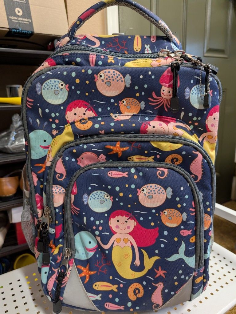 Girl/ Kid rolling backpack - The Little Mermaid