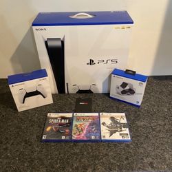 Brand New in box never opened Console Disc Version 3 Games + Controller bundle! 