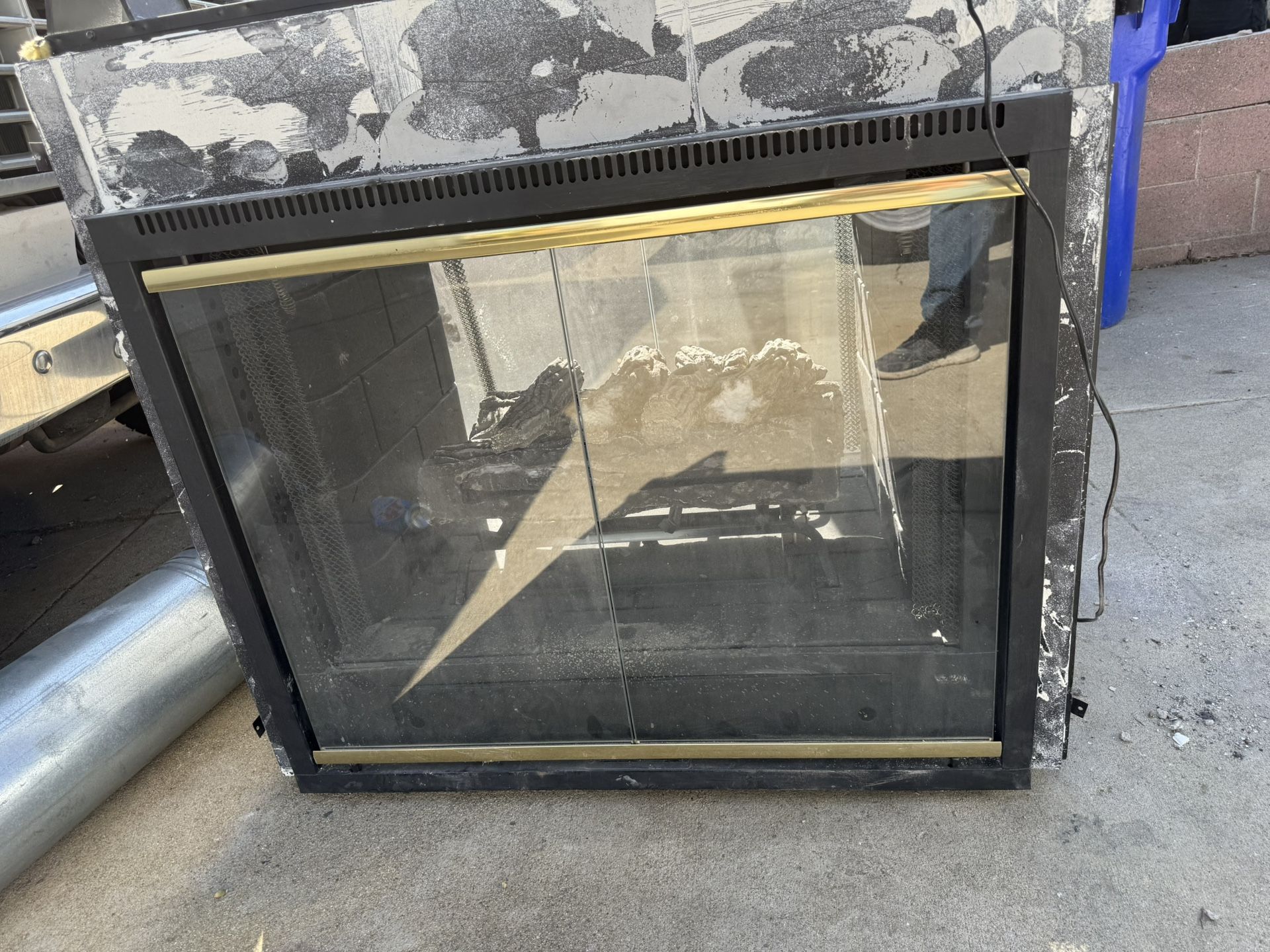 Double Sided Gas Fireplace