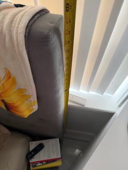 Gray Upholstered Sofa Arm / Couch