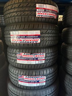 215/55/17 American Selling a set of new tires with a 50,000-mile warranty ✅🤩