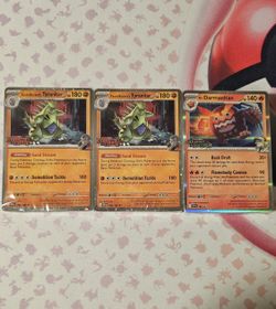 2 Stamped Rocket's Tyranitar's & 1 Stamped N's Darmanitan (SEALED)