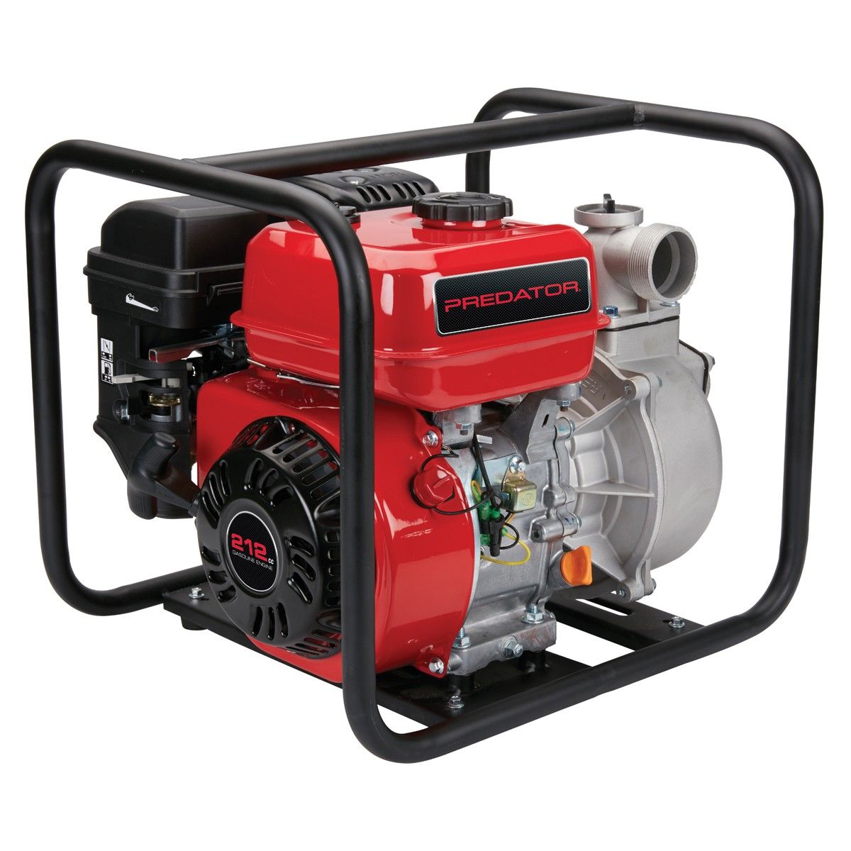 Predator Water pump 2 in. 212cc Gasoline Engine Semi-Trash Water Pump - 158 GPM