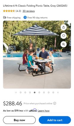 Folding Picnic Table 6ft. OBO