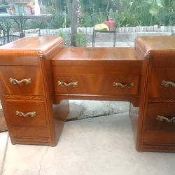 Art deco waterfall vanity dresser 1930's