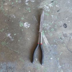 Vintage GearWrench® 82017 - Double X™ 13" Double Joint Ring Jaws Dipped Handle Needle Nose Pliers