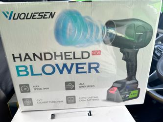 980,000 RPM Cordless Leaf Blower - 21V Electric Handheld Leaf Blower with 2×4.0Ah Batteries & Fast Charger - Lightweight for Patio, Lawn, Yard, Deck C