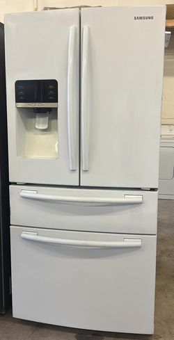 Samsung French Door  White Refrigerator Fridge
