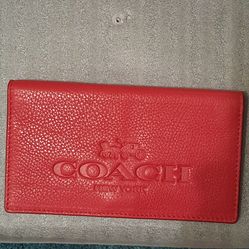 NEW Coach Checkbook Cover