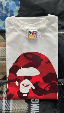 BAPE Red Camo Ape Head T-shirt S