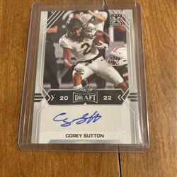 2022 Leaf Draft Corey Sutton Auto Leaf Rookie