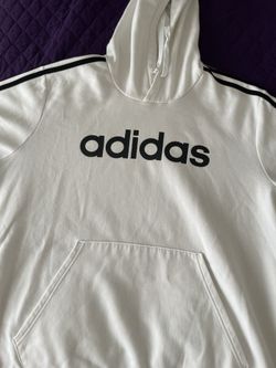 Men's adidas white hooded sweatshirt. Size 2xl