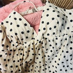 Abercrombie Polka Dots Maxi Dress 