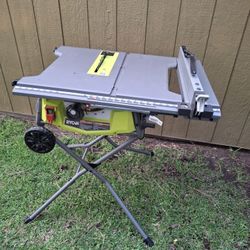 Ryobi Tablesaw On Stand Exellent Condition Firm 
