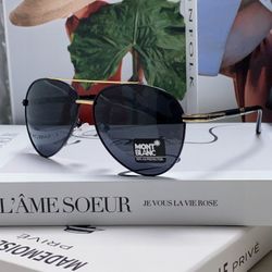 Montblanc Men's Polarized Sunglasses