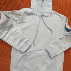 Size Large Sweatpants And Hoodie Set Baby Blue