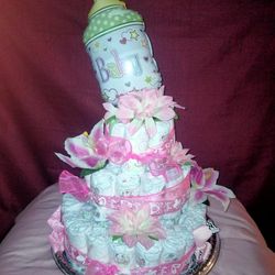 Diaper Baby Cake 