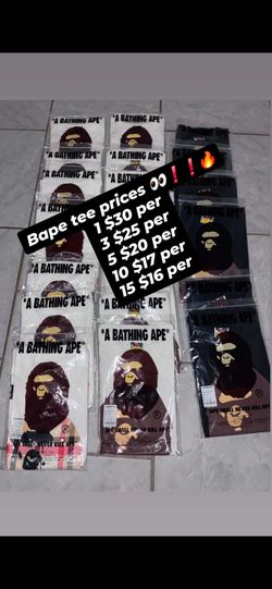 A Bathing Ape BAPE Tees Bulk/single