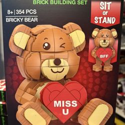 Brickcraft Bricky Bear&Brick Building Kit (354 Piece Set)