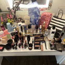 Makeup new and preowned Mac ester lauder too faced Bobbi brown lime crime bags perfume moxie eye lip