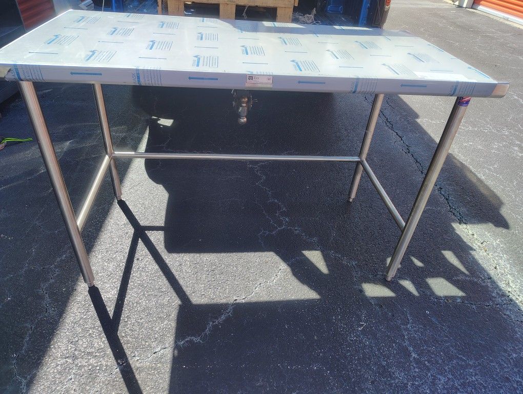 New commercial SS Prep table 30"X 60".
