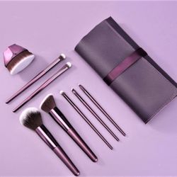 Violet Kabuki Makeup brushes

